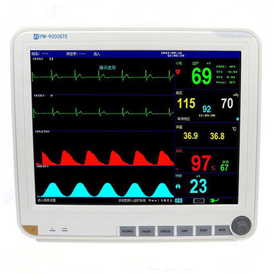 ST Analizi için 3 Seviyesi Ses Andvisual Alarm Multi Parametre Hasta Monitörü