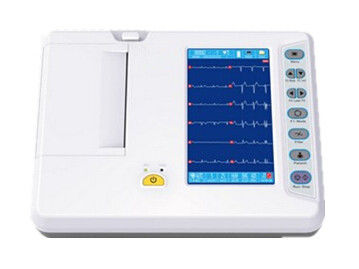 800 x 480 7 inç LCD / 40 Kılıflı Taşınabilir Ecg Monitör EKG İzleme Sistemi Depolama